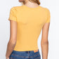 Short Sleeve V-neck Crop Top