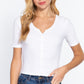 Elbow Slv Rib Knit Cardigan