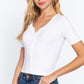 Elbow Slv Rib Knit Cardigan