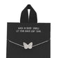 Old Rhodium Dipped Butterfly Pendant Bracelet