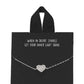 Old Rhodium Dipped Heart Pendant Bracelet
