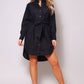Long Sleeve Poplin Shirt Dress