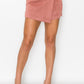 Button-accented Asymmetrical Mini Skort