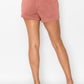 Button-accented Asymmetrical Mini Skort