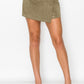 Button-accented Asymmetrical Mini Skort