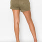 Button-accented Asymmetrical Mini Skort