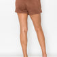 Button-accented Asymmetrical Mini Skort