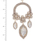 Marquise Flower Rhinestone Dangle Earring