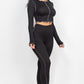 Lettuce Edge Crop Top & Leggings Set