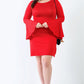 Plus Bell Long Sleeve Mini Dress