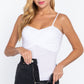 Twisted Cami Bodysuit W/bra Cup
