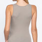 Sleeveless Scoop Neck Screen Print Knit Top
