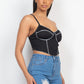 Bustier Sleeveless Ribbed Top