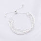 Flat Snake Chain Oval Link Slide Metal Bracelet