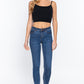 Round Neck W/removable Bra Cup Cotton Spandex Bra Top