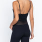 Round Neck Pointelle Detail Seamless Rib Romper