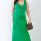 Plus V-neck Sleeveless Maxi Dress