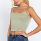 Elastic Strap Two Ply Dty Brushed Knit Cami Top