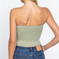 Elastic Strap Two Ply Dty Brushed Knit Cami Top