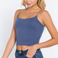 Elastic Strap Two Ply Dty Brushed Knit Cami Top