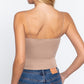 Elastic Strap Two Ply Dty Brushed Knit Cami Top