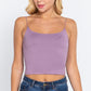 Elastic Strap Two Ply Dty Brushed Knit Cami Top