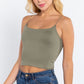Elastic Strap Two Ply Dty Brushed Knit Cami Top