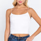 Elastic Strap Two Ply Dty Brushed Knit Cami Top