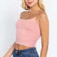 Elastic Strap Two Ply Dty Brushed Knit Cami Top
