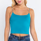 Elastic Strap Two Ply Dty Brushed Knit Cami Top