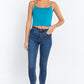 Elastic Strap Two Ply Dty Brushed Knit Cami Top