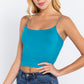 Elastic Strap Two Ply Dty Brushed Knit Cami Top