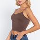 Elastic Strap Two Ply Dty Brushed Knit Cami Top