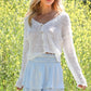 Boho Textured Knit Long Sleeve Cardigan Top