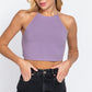 Lace Up Open Cross Back Crop Cami