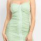 Hook & Eye Ruched Cami Mini Dress
