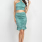 Halter Neck Crop Top & Skirts Set