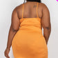 Plus Adjustable Ruched Detail Curvy Mini Dress