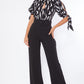 Print Top Detailed Fashion Jumpsuit