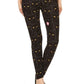 Black Cats Printed, High Waisted Leggings In A Fit Style, With An Elastic Waistband