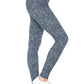 5-inch Long Yoga Style Banded Lined Multi Printed Knit Legging With High Waist