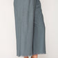 Frayed Wide Leg Pants With Pockets