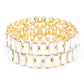 Rectangle Rhinestone Stretch Bracelet