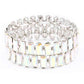 Rectangle Rhinestone Stretch Bracelet