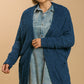 Open Front Oversized Cardigan Sweater With Pockets