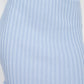 Ruffle Trim Hem Ribbed Mini Skirt
