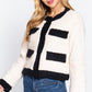 Long Sleeve Pocket Detail Faux Fur Jacket