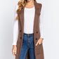 Sleeveless Long Sweater Vest