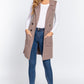 Sleeveless Long Sweater Vest