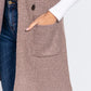 Sleeveless Long Sweater Vest